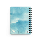 Growth from Grief Ink Sketch | Spiral Bound Journal (Blue Tie Dye)