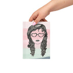 Heart Sunglasses Ink Sketch | Hardcover Journal (Multi Color)